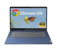 Lenovo IdeaPad Slim 3 Chromebook, 14'' Full HD (1920 x 1080) Display, 8-Core MediaTek Kompanio 520 CPU, 4 GB RAM, 192 GB (64 GB eMMC + 128 GB Micro SD Card), Wi-Fi 6, Abyss Blue, supporto pieghevole