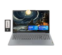 Lenovo IdeaPad Slim 3 - Computer portatile FHD antiriflesso da 15,6", Intel i3-N305, 8 GB LPDDR5, memoria da 672 GB (SSD da 512 GB + set docking station da 160 GB), Num Pad, fotocamera HD, Dolby Audio