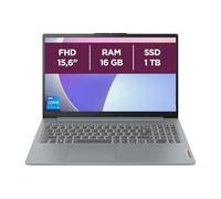 Lenovo IdeaPad Slim 3 Gen 8 - Computer portatile da 15,6" FHD Intel Core i5-13420H, 16 GB RAM, 1 TB SSD, Intel UHD Graphics integrata, Wi-Fi 6, senza sistema operativo grigio artico, tastiera QWERTY