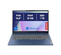 Lenovo IdeaPad Slim 3 Gen 8 Laptop 15,6" FHD, Intel Core i7-13620H, RAM 16GB, SSD 1TB, Intel UHD Graphics, Wi-Fi 6, Windows 11 Home Tastiera QWERTY Spagnolo, Abyss Blue