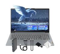 Lenovo IdeaPad Slim 3i - Computer portatile FHD da 15,6", LPDDR5 da 8 GB, memoria da 256 GB (128 GB UFS e docking station da 128 GB), Intel i3-N305, grafica Intel UHD, Win 11 Home, Dolby Audio