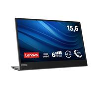 Lenovo L15 Monitor Portatile, Display 15.6" FullHD IPS, 1920x1080, 60 Hz, 6 ms, Input 2xUSB-C, Cavo USB-C a USB-C, Regolabile in inclinazione, Grigio