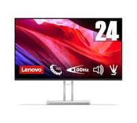 Lenovo L24i-4B - Schermo 24'' FHD (IPS, 100 Hz, 4 ms, VGA+HDMI, Cavo HDMI) - Grigio