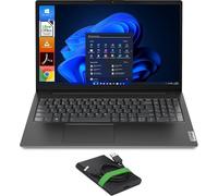 Lenovo, Laptop Notebook, Display Full HD da 15,6", Cpu Ryzen 5 R5-7520U Fino a 4,3 GHz, Ram 8GB LPDDR5, Ssd NVMe 256GB, Windows 11 Pro + HDD Portatile Esterno 500 GB Usb 3.2. Portatile Pronto All'Uso