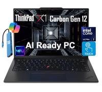 Lenovo Laptop ThinkPad X1 Carbon Gen 12 (touchscreen FHD+ da 14 pollici, Intel Core Ultra 7 155U, 32 GB 6400 MHz DDR5, SSD da 4 TB) retroilluminato, FP, webcam IR, Thunderbolt 4, garanzia 3-Y, hub IST