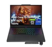 Lenovo Legion 5 16" WQXGA 165Hz Gaming Laptop, Intel i9-14900HX, 32GB DDR5, 1TB PCIe SSD, NVIDIA GeForce RTX 4070 8GB GDDR6, tastiera retroilluminata RGB, Wi-Fi 6E, Windows 11, grigio, set docking
