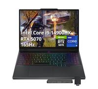 Lenovo Legion 5 16" WQXGA 165Hz Gaming Laptop, Intel i9-14900HX, 64GB DDR5, 2TB SSD, NVIDIA GeForce RTX 4070 8GB GDDR6, tastiera retroilluminata RGB, Wi-Fi 6E, Windows 11 Pro, grigio, set docking