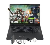 Lenovo Legion 5 - Computer portatile da gioco WQXGA 165Hz OLED con tecnologia AI, AMD Ryzen 7 260, GeForce RTX 5060 GDDR7, 32 GB DDR5, SSD da 2 TB, tastiera retroilluminata, Wi-Fi, Win 11 Pro, nero