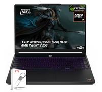 Lenovo Legion 5a - Computer portatile da gaming AMD Ryzen 7 250, RTX 5060, 16 GB DDR5 RAM 2 TB SSD, 15,3" WQXGA (2560 x 1600) OLED 165 Hz, retroilluminato KB, Wi-Fi7, Win11, Eclipse Black, con unità