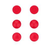 Lenovo Legion Go, tappi per joystick, 3 paia (6 pezzi), 3 stili (concavi, sferici, cilindri), realizzati per Legion Go, compatibili anche con Steam Deck e ROG Ally, rosso Lenovo