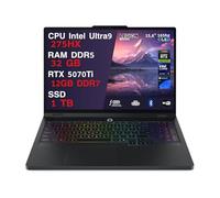 Lenovo Legion Pro 5 Pc Gaming Portatile ULTRA 9 275HX 20 Core, 32 GB RAM DDR5, GeForce RTX 5070Ti 12GB, SSD 1TB,Notebook Gaming Oled Display 16" 165Hz,Laptop Gaming Tastiera RGB, WiFi 7, Thunderbolt 4