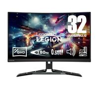LENOVO Legion R32qc-30 32 pollici, monitor da gioco QHD con Eyesafe (pannello VA, 180 Hz, 0,5 MPRT, HDM 2.1 , DP, FreeSync, HDR10, altoparlanti integrati) - Nouvo