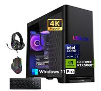 Lenovo Legion Tower 5i Gaming Desktop PC, NVIDIA GeForce RTX 5060Ti 8GB GDDR7, processore Intel Core Ultra 7 265F, 32GB DDR5 5600MHz, 1TB PCIe SSD, Windows 11 Pro, kit cuffie da gioco