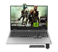 Lenovo LOQ - Computer portatile da gioco FHD 144 Hz, AMD Ryzen 7 250, GeForce RTX 5050 8 GB GDDR7, 32 GB DDR5, memoria da 2 TB (SSD da 1 TB + set di docking station da 1 TB), tastiera retroilluminata
