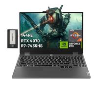 Lenovo LOQ - Computer portatile da gioco FHD da 15,6", 144 Hz, AMD Ryzen 7-7435HS, NVIDIA GeForce RTX 4070, 16 GB DDR5, SSD PCIe da 1 TB, tastiera retroilluminata, webcam, Wi-Fi 6, Win 11 Home, grigio