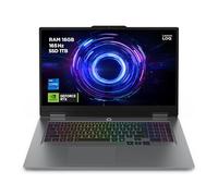 Lenovo LOQ Gaming AI Laptop | Display 17.3" Full HD 165Hz | NVIDIA GeForce RTX 5070 | Intel Core i7-14700HX | 16GB RAM | 1TB SSD | Win11 | QWERTZ | Tastiera RGB a 24 zone | Grigio | 3 mesi GamePass