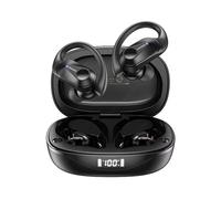 Lenovo LP75 - auricolari sportivi wireless - design con gancio auricolare, 6 + 30 ore di utilizzo, BT5.3, impermeabilità IPX5- nero