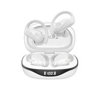 Lenovo LP75 - auricolari sportivi wireless - design con gancio auricolare, 6 + 30 ore di utilizzo, BT5.3, impermeabilità IPX5- Bianco