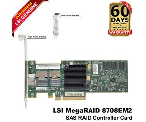 Lenovo LSI MegaRAID SAS 8708EM2 8-Porte 3Gbps PCI x8 Controller 03X3619 LSI00187
