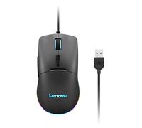 Lenovo M210 Gaming Mouse RGB Wired Gaming Mouse, 3 Zone RGB, 8000 DPI, Interruttore DPI a 5 livelli, Nero
