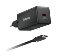 Lenovo Mini GaN USB-C 65W Charger | Caricabatterie per laptop e dispositivi USB-C | Design adatto al viaggio | Nero | Spina EU