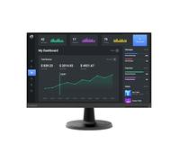 Lenovo Monitor D24-40, display FHD da 23,8 pollici, supporto inclinabile, porte HDMI e VGA, frequenza di aggiornamento 75 Hz, AMD FreeSync, 250 nits, Raven Black