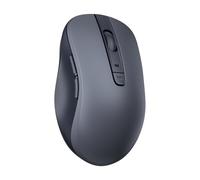 Lenovo Mouse Bluetooth silenzioso (WL300) - Mouse per computer a 5 pulsanti con clic sinistro e destro silenzioso - Impugnatura scolpita, Microsoft Swift Pair, fino a 1600 DPI (grigio)