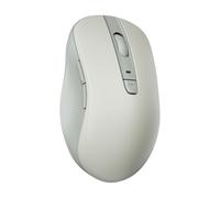 Lenovo Mouse Bluetooth silenzioso (WL300) - Mouse per computer con 5 pulsanti con clic sinistro e destro silenzioso - Impugnatura scolpita, Microsoft Swift Pair, fino a 1600 DPI (bianco)