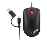 Lenovo 4Y51D20850 mouse Ambidestro USB tipo-C Ottico 2400 DPI