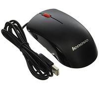 Lenovo Mouse ottico originale 45J4889 M-U0025-O USB a 2 pulsanti nero rosso rotella di scorrimento per computer PC Numeri di parte compatibili: 45J4888, 25011476, 45J4889, M-U0025-O