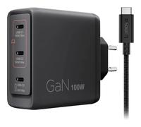 Lenovo Multi-port Caricatore USB 100 W USB-C® Nero Ambiente interno GaN