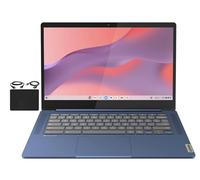 Lenovo Newest Flagship Chromebook, display touch FHD da 14 pollici, sottile luce sottile, processore MediaTek Kompanio 520 a 8 core, 4 GB di RAM, 64 GB eMMC, WiFi 6, webcam, lunghe ore,