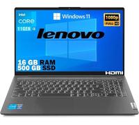 Lenovo Notebook SSD Intel i3 di 12Th, Display da 15,6" FULL HD 1920x1080, Ram 16 Gb DDR4, SSD M2 500Gb, lan, wifi,bt, Webcam, Win11 Pro, Office Pro, Pronto All'uso, Gar Italia