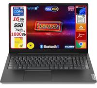 Lenovo Notebook V15 G4, Cpu Intel i3 di 13Th Gen, Display Laptop 15.6" Full HD, 16GB RAM DDR4 3200MHz, 1000GB (1TB) SSD NVMe, Windows 11 Pro, Norton AntiVirus Plus (1 Anno) - Portatile Pronto all'Uso