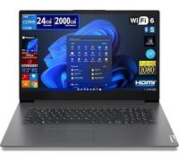 Lenovo Notebook, V17 G4 IRU 83A2, Display 17.3'' Full HD, Intel i7-1355U, Ram 24 GB DDR4, 2 TB SSD NVMe, Windows 11 Pro, Office 2021 Pro Plus - Portatile Pronto All'Uso