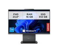 Lenovo - Pc All in One 24 Pollici ThinkCentre Neo 50a Gen 5, Computer Ufficio Professionale Windows 11 Pro, Intel Core i5-13420H, RAM 16GB DDR5, 512GB SSD NVMe - Display FHD IPS, Wi-Fi 6, USB-C e HDMI