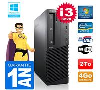 Lenovo PC M92p SFF Core I3-3220 RAM 4Go Scheibe 2 zu Dvd Brenner WiFi W7 (Generalüberholt)