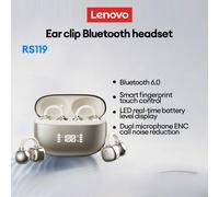 Lenovo RS119Pro OWS Ear Clip Auricolari wireless Bluetooth 6.0 Auricolari ultra aperti ad alta risoluzione Display digitale Cuffie in silicone morbido
