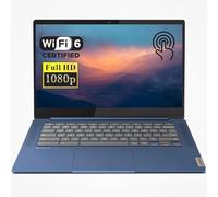 Lenovo Slim 3 Chromebook Laptop, 14 pollici FHD Touchscreen, MediaTek Kompanio 520, 4GB RAM, 64GB eMMC, Webcam, Wi-Fi 6, lettore di schede MicroSD, Bluetooth, Chrome OS, blu