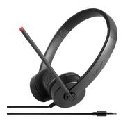 Lenovo Stereo Analog Auricolare Cablato A Padiglione Ufficio Nero NEW