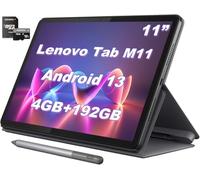 Lenovo Tab M11 Android 13 Tablet, 11" 1920 x 1200 IPS, 4 GB RAM, 192 GB (SSD da 128 GB + scheda MSD da 64 GB), Octa-core MTK Helio G88, sensore di luce ambientale, Bluetooth 5.1, Dolby Atmos, con