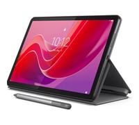 Lenovo Tab M11, display da 11", MediaTek Helio G88 Octa-Core, 4 GB di RAM, SSD da 128 GB, 1920 x 1200 px, sensore di luce ambientale, batteria da 10 ore, fornito con custodia a libro, grigio luna