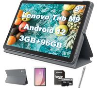 Lenovo Tab M9 Android 12 Tablet, 9 pollici HD IPS Display, 3GB RAM, 96GB (32GB Storage+64GB MSD Card), Octa-core MTK Helio G80, Wi-Fi, Bluetooth, 720p HD Camera, Dolby Atmos, w/Folio Custodia+Film+