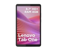 Lenovo Tab One Tablet - Display 8.7" HD (1340x800), RAM 4GB, Memoria 64GB, WiFi 5, Processore MediaTek Helio G85, Tablet Android 14, Clear Case incluso - Luna Grey
