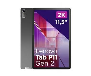 Lenovo Tab P11 Seconda Generazione, Display 11.5" 2K, MediaTek Helio G99, WI-FI 6, MicroSD Slot, RAM 4 GB, Memoria 128GB, Tablet Android 12, Storm Grey [Esclusiva Amazon] + Alimentatore