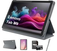 Lenovo Tablet Tab M9 9" HD LCD, processore MediaTek Helio G80 a 8 core, Android 12 o versioni successive, 3 GB di RAM 32 GB di archiviazione, batteria a lunga durata, Dolby Atmos, fotocamera frontale,
