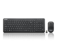 Lenovo Tastiera e mouse combinati wireless, ricevitore Nano USB-A da 2,4 GHz, batterie incluse