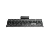 Lenovo Tastiera wireless moderna 700, dongle da 2,4 GHz e doppia connessione Bluetooth, crittografia AES-128, durata della batteria 36 mesi, grigio luna