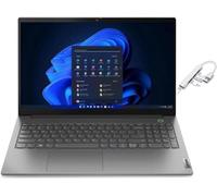 Lenovo ThinkBook - Computer portatile FHD da 15,6", AMD Ryzen 7 5825U (Beat i7-1255U), grafica AMD Radeon, impronte digitali, grigio, 24 GB di RAM, SSD da 512 GB, Windows 11 Pro, bundle con hub USB