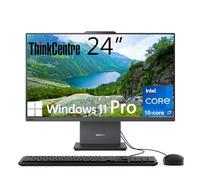 Lenovo ThinkCentre All-in-One Desktop Computer, Display FHD IPS da 24 pollici, Processore Intel Core i7-13620H a 10 core, DDR5 da 32 GB, SSD da 2 TB, Wi-Fi 6, USB-C, ingresso e uscita HDMI, KB e mouse